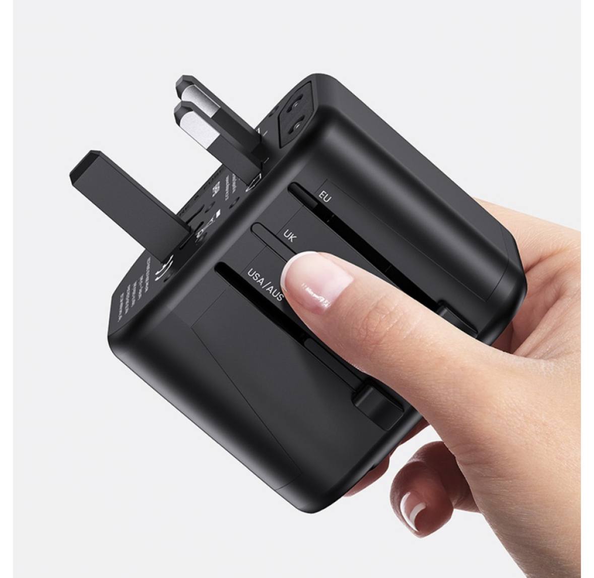 Мережевий зарядний пристрій Usams US-CC173 T55 2USB Universal 12W US/AU/EU/UK - Зображення 4