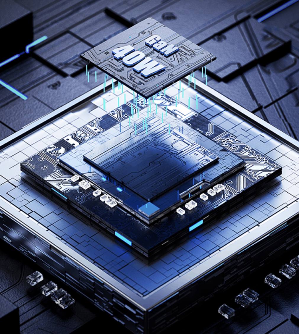 Мережевий зарядний пристрій Usams US-CC172 T54 2Type-C GaN 2 PD 40W EU Швидка зарядка - Зображення 4