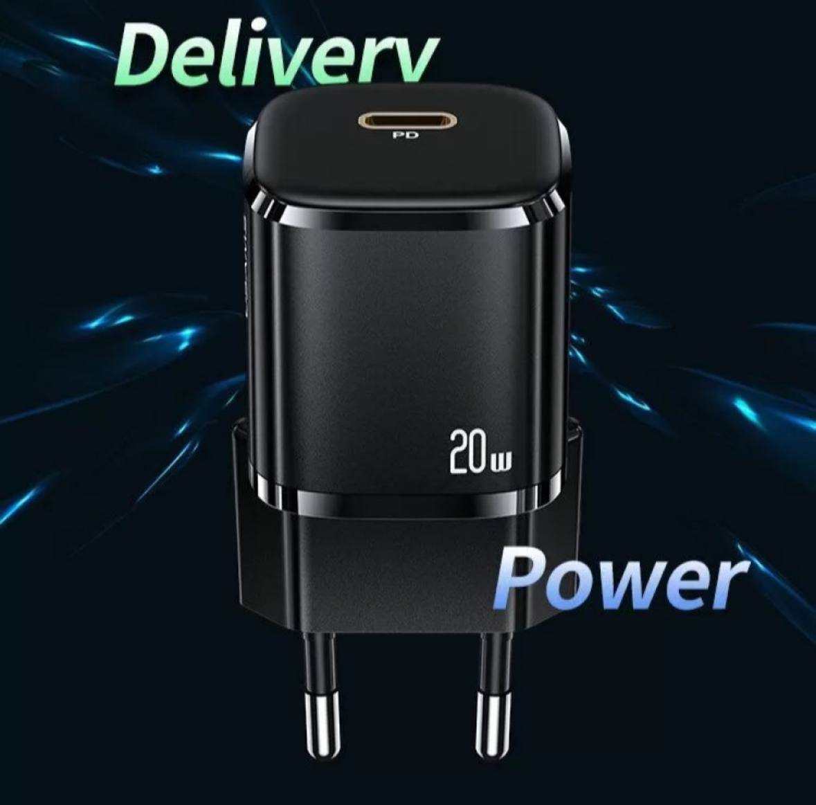 Мережевий зарядний пристрій Usams-XFK (T36 EU charger PD20W + US-SJ484 U63 Type-C to Lightning) - Зображення 4