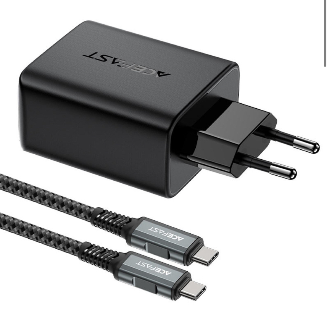 Mережевий зарядний пристрій AceFast A17 GaN3 Type-C to Type-C 65W 1USB-C 1USB +HDMI 4K HD Швидка зарядка - Зображення 5