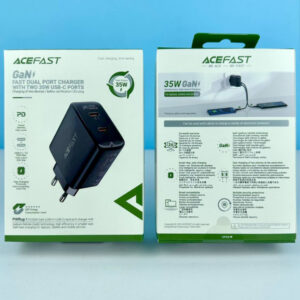 Мережевий зарядний пристрій AceFast A49 GaN PD35W 2USB-C Швидка зарядка