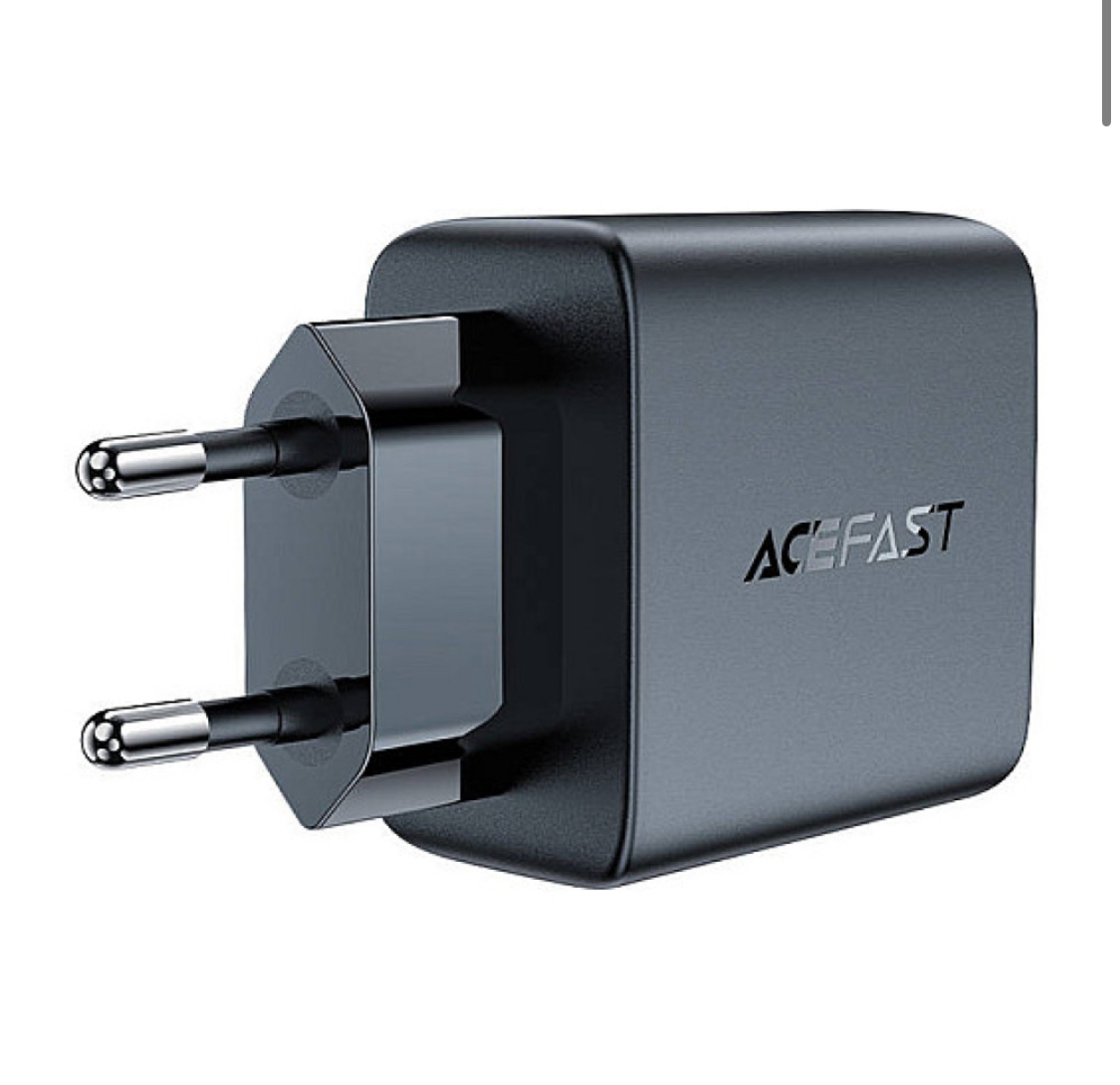 Мережевий зарядний пристрій AceFast A49 GaN PD35W 2USB-C Швидка зарядка - Зображення 3