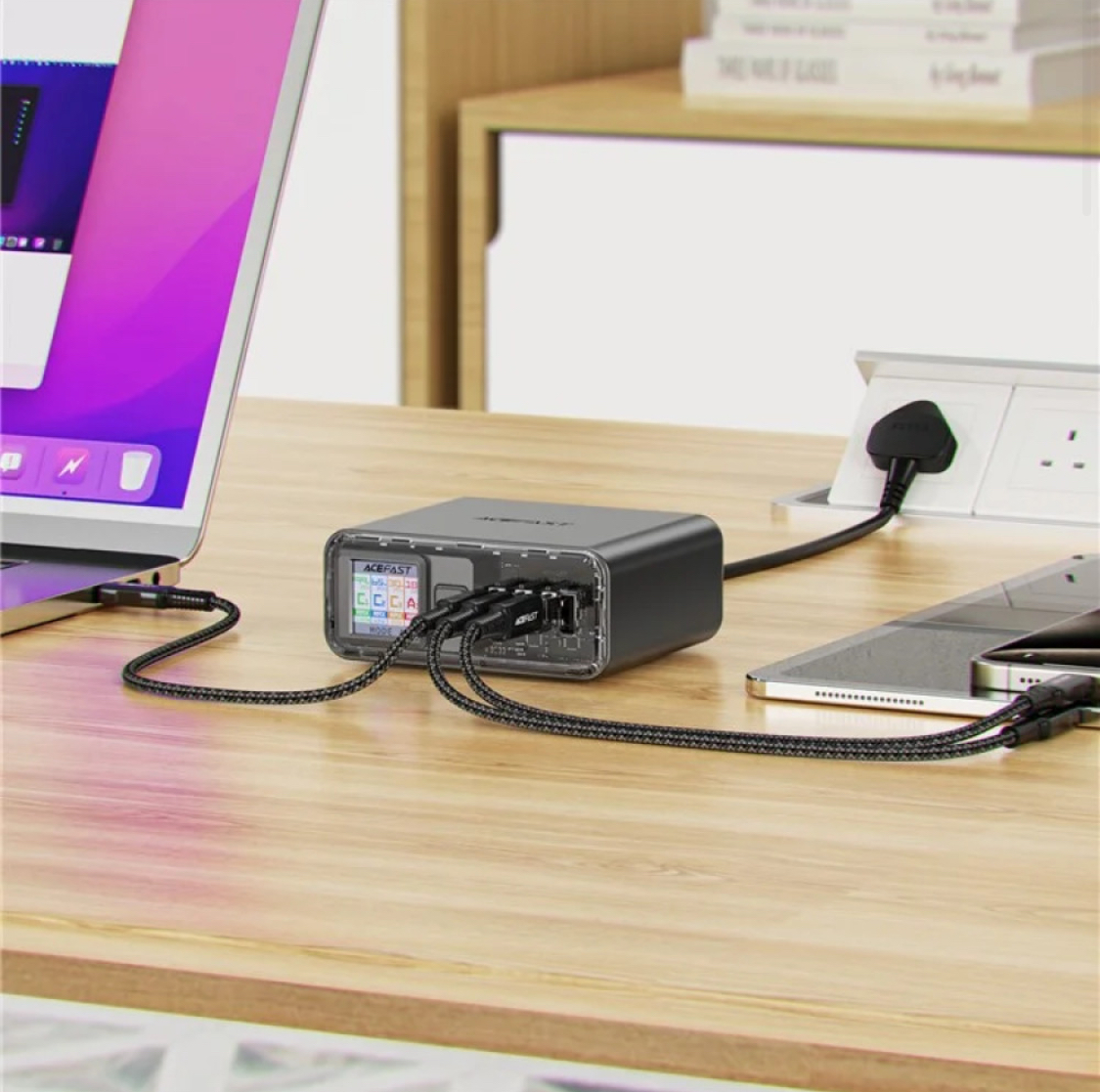 Мережевий подовжувач AceFast Z4 GaN PD218W - Зображення 8