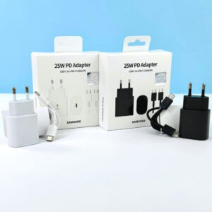 Мережевий зарядний пристрій Samsung 25W PD & data cabel Type-C to Type-C (3A)