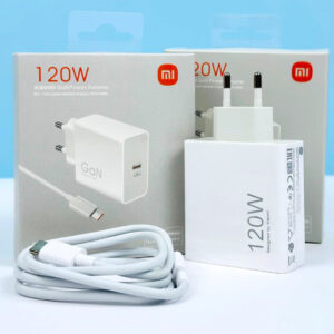 Мережевий зарядний пристрій Xiaomi GaN 120W 2 in1 USB-C + data cable Type-C to Type-C