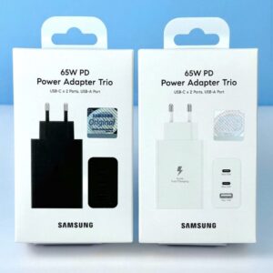 Мережевий зарядний пристрій Samsung 65W Trio 2USB-C + USB