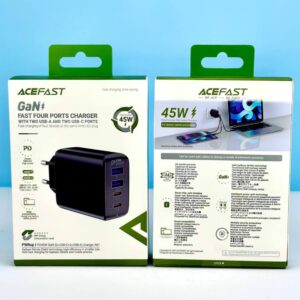 Мережевий зарядний пристрій AceFast A61 GaN PD45W