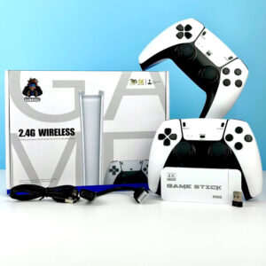 Портативна ігрова консоль M15 Game Stick 64Gb 4K HDMI + 2 бездротові джойстики консоль для TV 2.4G