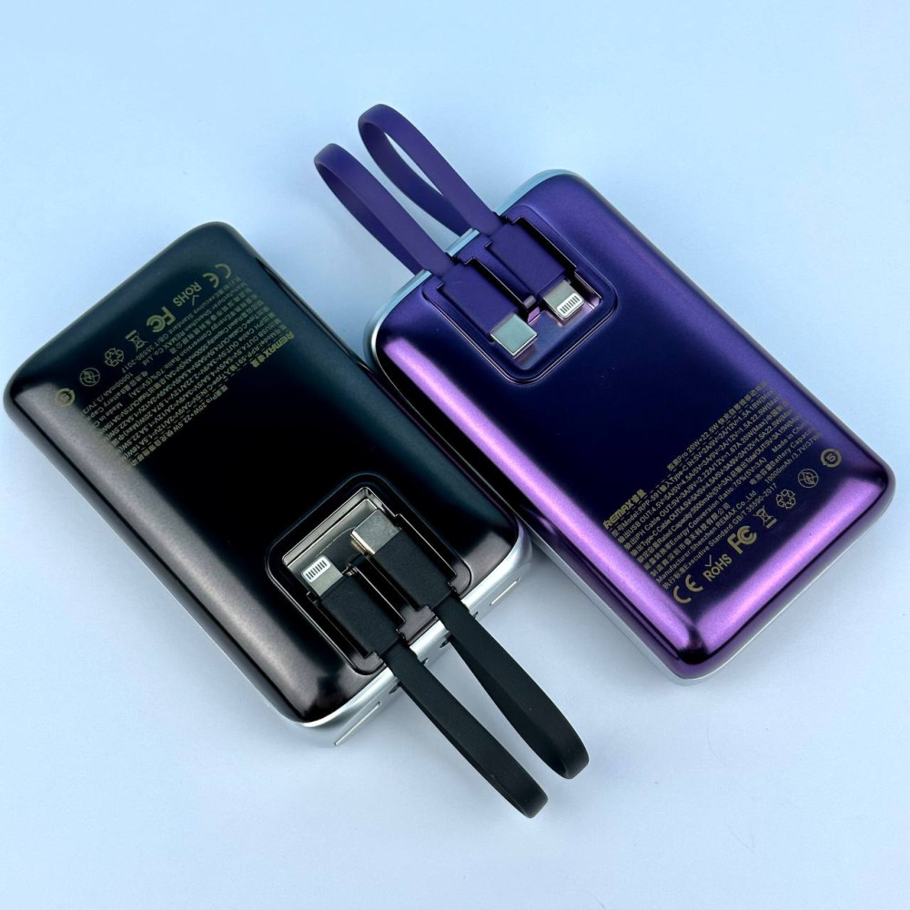 Power Bank Remax RPP-591 10000mAh Explore Pro Series PD20W+QC22.5W with cable 3-in-1 - Зображення 3