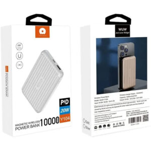 Power Bank WUW Y104 10000mAh PD20W+22.5W з магнітною бездротовою зарядкою MagSafe (15W)