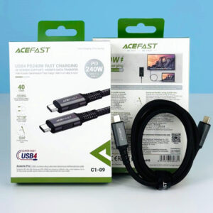Кабель AceFast C1-09 Aluminum alloy Type-C to Type-C 240W 1.2m