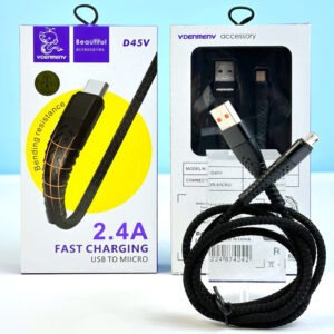 Кабель Denmen D45V Micro 2.4A 1m