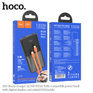 Power Bank Hoco J119 Sharp charger 10000mAh 22.5W+PD20