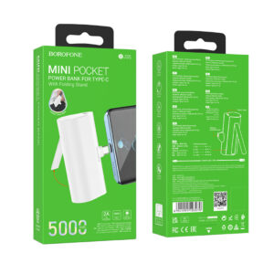 Power Bank Borofone BJ35 5000mAh Mini Pocket Type-C з підставкою