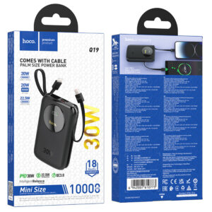 Power Bank Hoco Q19 Lucky 10000mAh PD30W+QC3.0 with cable