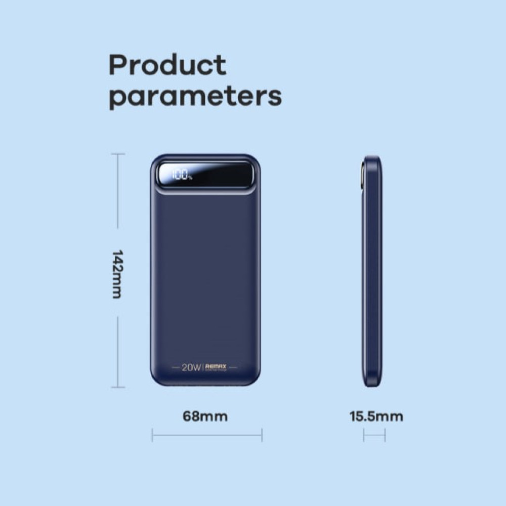 Power Bank Remax RPP-520 10000mAh Bole Series PD20W+QC22.5W - Зображення 6
