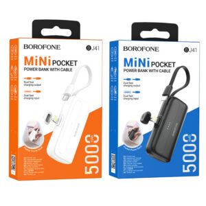 Power Bank Borofone BJ41 Pocket 5000mAh with cable Type-C