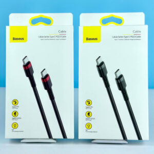 Кабель Baseus Cafule flash Type-C to Type-C 60W 1m, CATKLF-GG1, CATKLF-G91