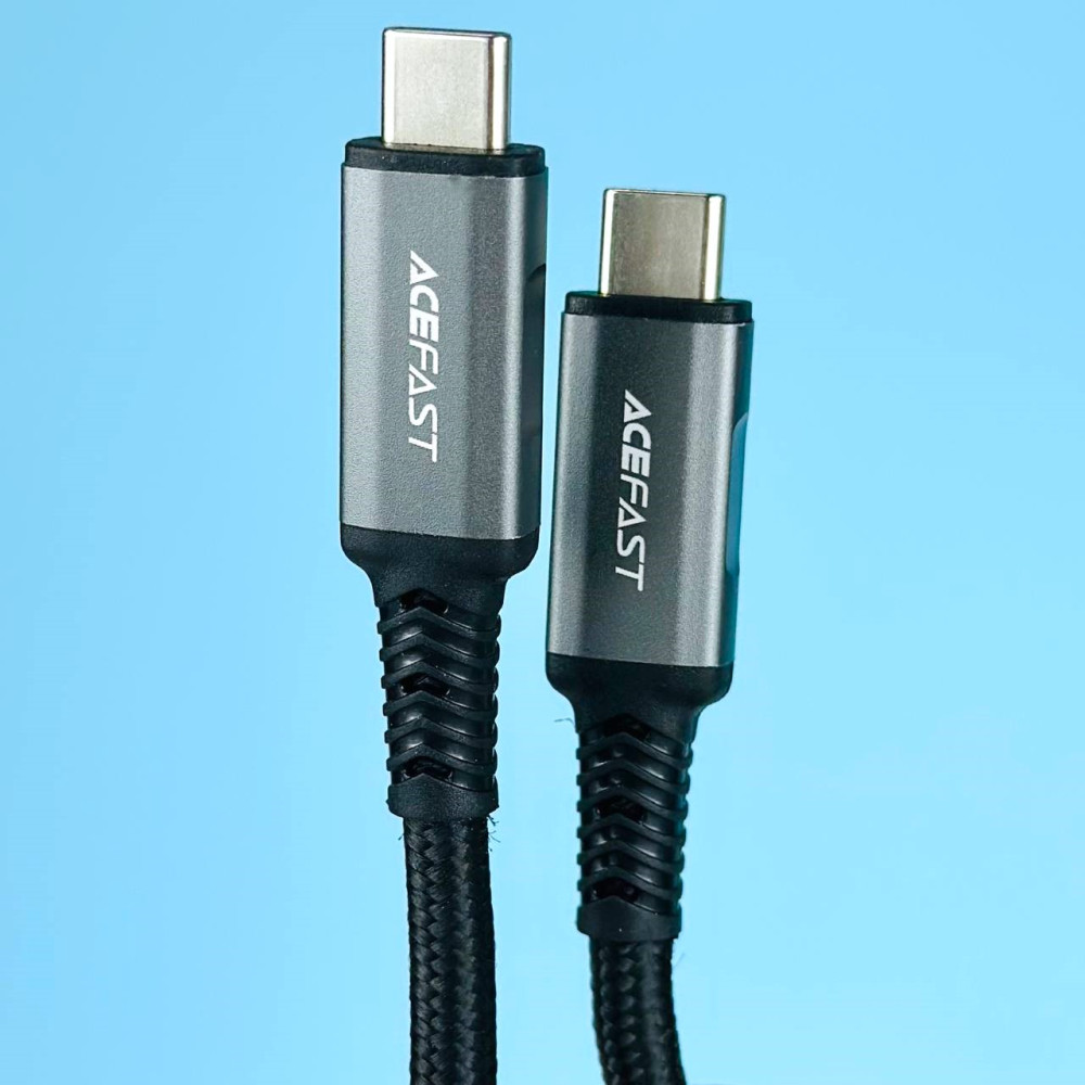 Кабель AceFast C1-09 Aluminum alloy Type-C to Type-C 240W 1.2m - Зображення 2