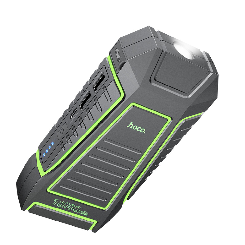 Автомобільний портативний пуско-зарядний пристрій Hoco QS1 Spring 10000mAh - Зображення 3