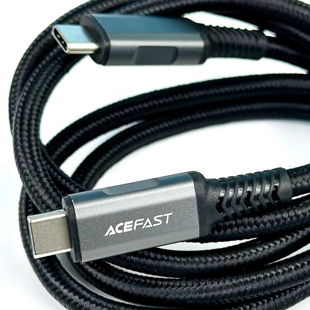 Кабель AceFast C1-09 Aluminum alloy Type-C to Type-C 240W 1.2m - Зображення 3