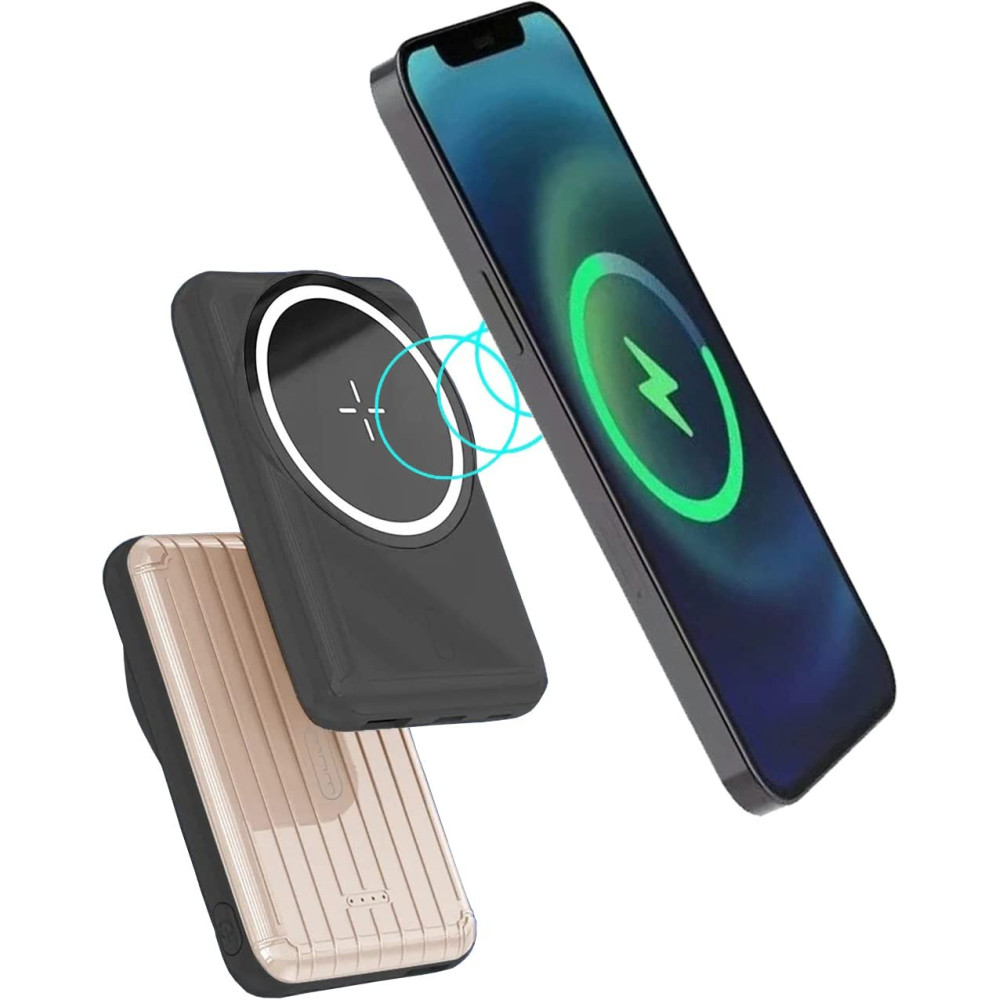 Power Bank WUW Y103 5000mAh MagSafe з магнітною бездротовою зарядкою - Зображення 3