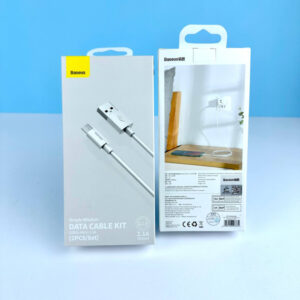 Кабель Baseus Micro Simple Wisdom Kit 2.1A 1.5m (Набір з 2 шт.) TZCAMZJ-02