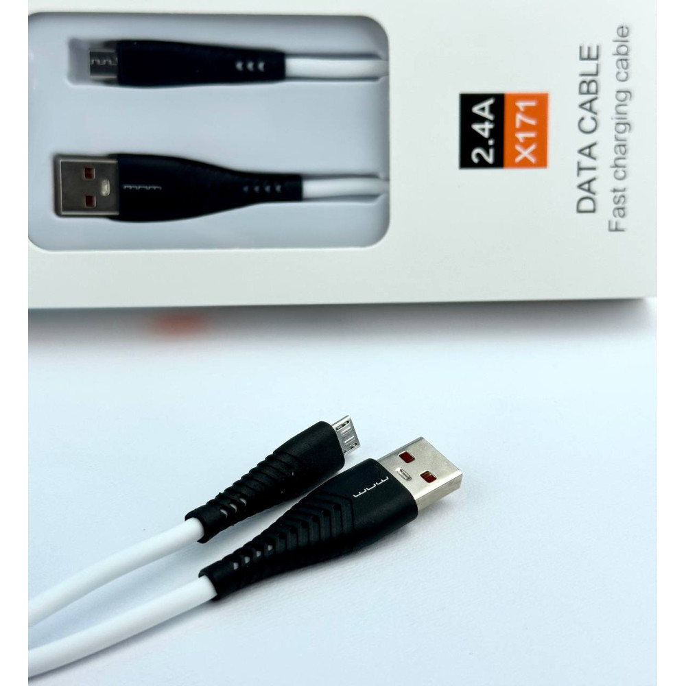 Кабель Micro WUW X171 1m Silicone 2.4A - Зображення 2