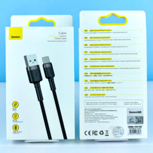 Кабель Baseus Cafule Type-C 2A 2m, CATKLF-CG1