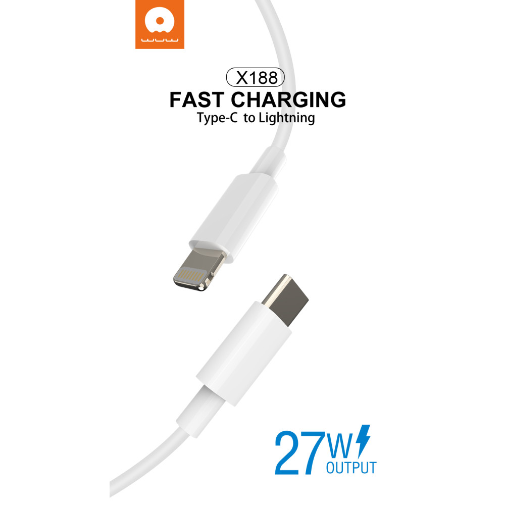 Кабель WUW X188 Type-C to Lightning PD27W 2m - Зображення 6