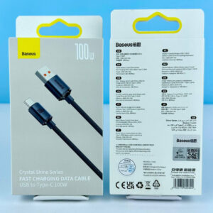 Кабель Baseus Crystal Shine Series Type-C 100W 1.2m, CAJY000401