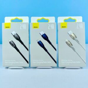 Кабель Baseus Glimmer Series Lightning 2.4A 1m, CADH000201, CADH000202, CADH000203