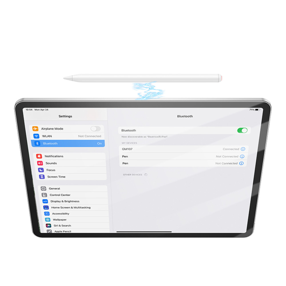 Стилус Hoco GM107 Smooth магнітний, акумуляторний для iPad - Зображення 5