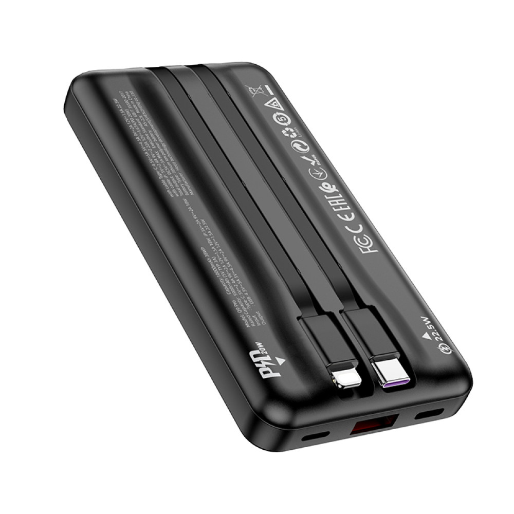 Power Bank Hoco Q9 Pro Shell 10000mAh PD20W+22.5W with cable - Зображення 5