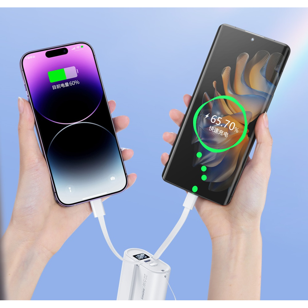 Power Bank Remax RPP-572 10000mAh Prime Series PD20W+QC22.5W with cable - Зображення 4