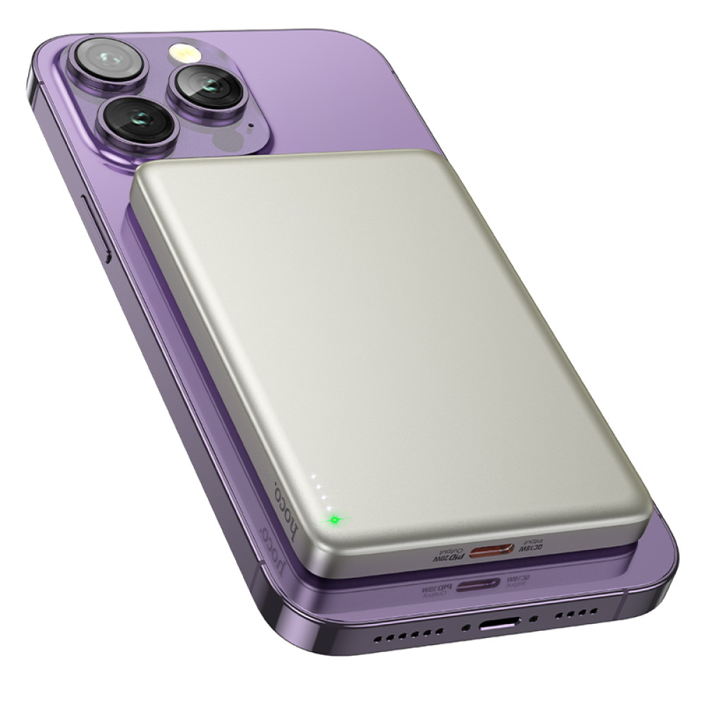 Power Bank Hoco Q26 Joy 5000mAh PD20W+QC3.0 з бездротовою зарядкою 15W - Зображення 4