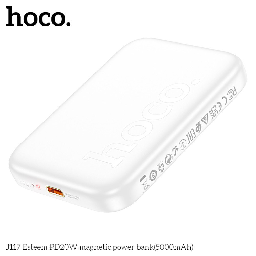 Power Bank Hoco J117 Esteem 5000mAh PD20W+QC3.0 з бездротовою зарядкою - Зображення 5