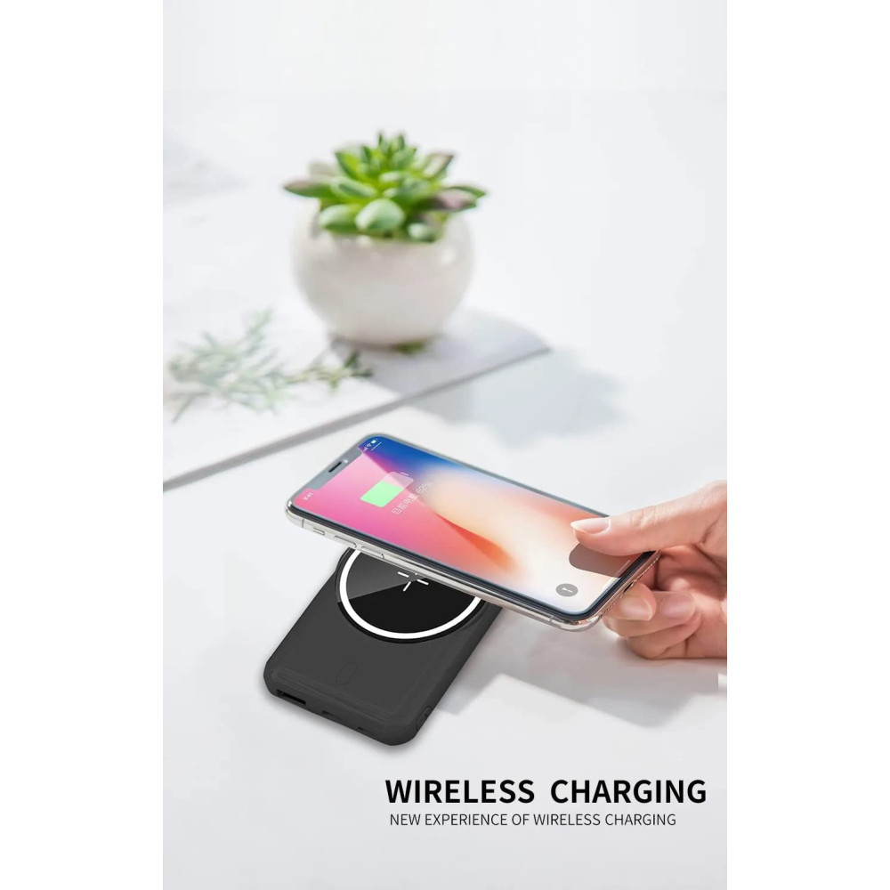 Power Bank WUW Y103 5000mAh MagSafe з магнітною бездротовою зарядкою - Зображення 4