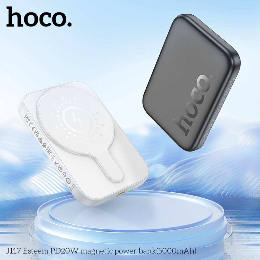 Power Bank Hoco J117 Esteem 5000mAh PD20W+QC3.0 з бездротовою зарядкою - Зображення 7