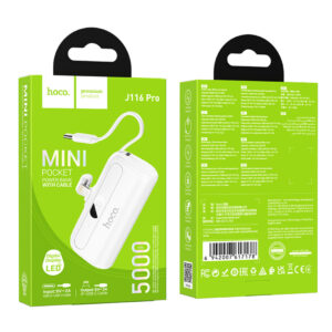 Power Bank Hoco J116 Pro Pocket 5000mAh with cable Type-C