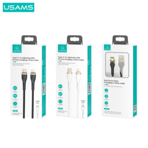 Кабель Usams US-SJ489 U64 Type-C to Lightning PD 20W 1.2m Швидка зарядка