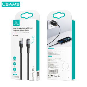 Кабель Usams US-SJ538 U76 Type-C to Lightning PD 20W 1.2m Швидка зарядка