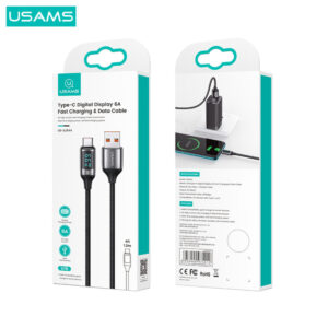 Кабель Usams US-SJ544 U78 Digital Display Type-C 6A 1.2m