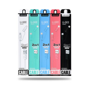 Кабель Usams US-SJ077 2in1 Lightning+Micro 2A 1m