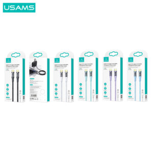 Кабель Usams US-SJ574 Aluminum alloy Type-C to Type-C PD 100W 1.2m