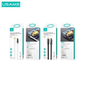 Кабель Usams US-SJ583 Right-angle Type-C to Lightning PD 20W 1.2m Швидка зарядка