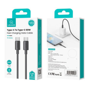 Кабель Usams  US-SJ711 YD Series Type-C to Type-C 60W 1m