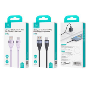 Кабель Usams US-SJ631 U85 Aluminum Alloy Type-C 6A 2m