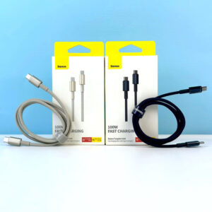 Кабель Baseus Tungsten Gold Type-C to Type-C 100W 1m, CATWJ-01