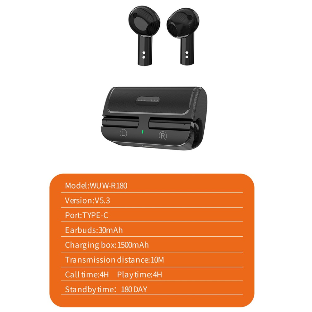 Бездротові навушники WUW R180 - Зображення 4